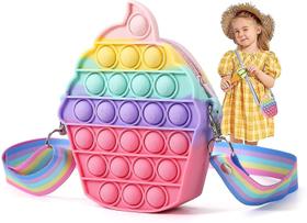 Bolsa tiracolo Pop Purse Fidget Toys para meninas, Push Bubb Bolsa tiracolo Pop Purse Fidget Toys para meninas, Push Bubb