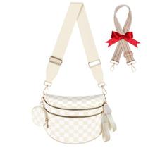 Bolsa tiracolo quadriculada X-KIDS de nylon para mulheres Bolsa tiracolo quadriculada X-KIDS de nylon para mulheres