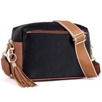 Bolsa tiracolo Roulens com zíper triplo pequena para mulheres Bolsa tiracolo Roulens com zíper triplo pequena para mulheres