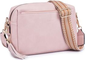 Bolsa tiracolo Roulens com zíper triplo pequena para mulheres Bolsa tiracolo Roulens com zíper triplo pequena para mulheres