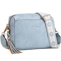 Bolsa tiracolo Roulens com zíper triplo pequena para mulheres Bolsa tiracolo Roulens com zíper triplo pequena para mulheres