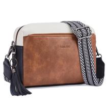 Bolsa tiracolo Roulens com zíper triplo pequena para mulheres Bolsa tiracolo Roulens com zíper triplo pequena para mulheres