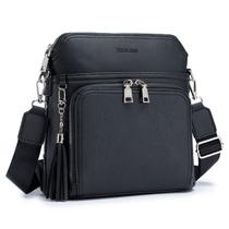 Bolsa tiracolo Roulens leve de couro macio médio para mulher