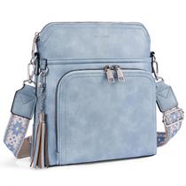 Bolsa tiracolo Roulens, leve, de couro médio, feminina