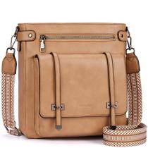 Bolsa tiracolo Roulens para mulheres em material vegano preta
