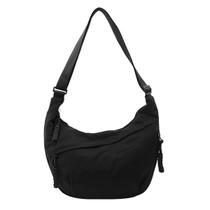 Bolsa tiracolo Sanxiner Crescent Nylon Slouchy Sling Hobo Black