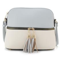 Bolsa tiracolo SG SUGU Lunar Leve Média Azul/Marfim