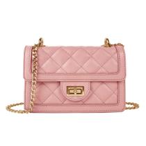 Bolsa tiracolo SG SUGU pequena acolchoada para mulheres rosa Bolsa tiracolo SG SUGU pequena acolchoada para mulheres rosa