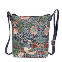 Bolsa tiracolo Signare Tapestry Small para mulheres com design azul Bolsa tiracolo Signare Tapestry Small para mulheres com design azul