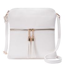 Bolsa tiracolo Solene leve, média, para mulheres, branca Bolsa tiracolo Solene leve, média, para mulheres, branca