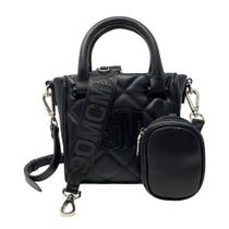 Bolsa tiracolo Steve Madden BBABI acolchoada com alça superior preta Bolsa tiracolo Steve Madden BBABI acolchoada com alça superior preta
