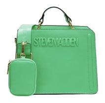 Bolsa tiracolo Steve Madden Bevelyn Green Flare para mulheres