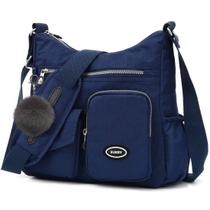 Bolsa tiracolo SUKRY Nylon para mulheres impermeável azul escuro Bolsa tiracolo SUKRY Nylon para mulheres impermeável azul escuro