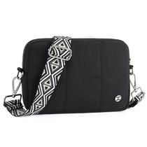 Bolsa Tiracolo Telena Puffer Leve - Preta Bolsa Tiracolo Telena Puffer Leve - Preta