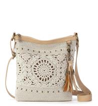 Bolsa tiracolo The Sak Lucia Crochet Natural Medallion
