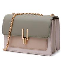 Bolsa tiracolo TOP BAND em couro colorido verde para mulheres