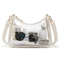 Bolsa tiracolo transparente aprovada pelo Missnine Stadium para mulheres