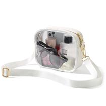Bolsa tiracolo transparente aprovada pelo TOBVZOO Stadium para mulheres