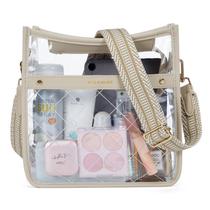 Bolsa tiracolo transparente Missnine Clear acolchoada para eventos em estádios