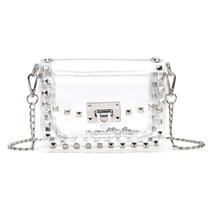Bolsa tiracolo transparente para mulheres aprovadas pelo SharPlus Stadium
