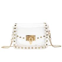Bolsa tiracolo transparente SharPlus para mulheres Stadium Approv
