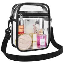 Bolsa tiracolo transparente Slumou Clear para mulheres Bolsa tiracolo transparente Slumou Clear para mulheres