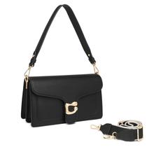 Bolsa tiracolo Travistar Leather Small Black para mulheres