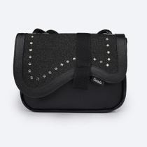Bolsa Tiracolo Tweenie Pedras e Alça Comfy Preta 580.195 Bolsa Tiracolo Tweenie Pedras e Alça Comfy Preta 580.195