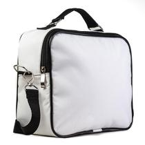 Bolsa Tiracolo Unissex em Tecido Resistente com Alça Ajustável Branco