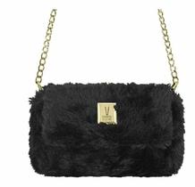 Bolsa Tiracolo Vizzano Com Pelos Preto Bolsa Tiracolo Vizzano Com Pelos Preto