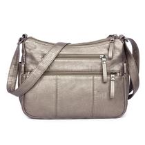 Bolsa tiracolo VOLGANIK ROCK Soft PU Leather Antique Silver Bolsa tiracolo VOLGANIK ROCK Soft PU Leather Antique Silver