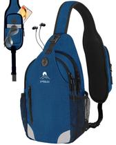 Bolsa tiracolo VPBAGE para homens e mulheres impermeável preta