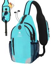 Bolsa tiracolo VPBAGE para homens e mulheres impermeável preta