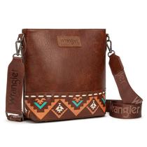 Bolsa tiracolo Wrangler Aztec Brown Vegan Leather Feminina Bolsa tiracolo Wrangler Aztec Brown Vegan Leather Feminina