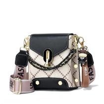 Bolsa tiracolo Xiaoyu Small para mulheres, moda preta