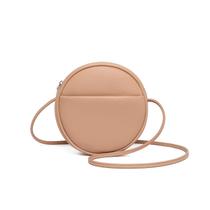 Bolsa tiracolo YONBEN Circle PU em couro para mulheres rosa camelo Bolsa tiracolo YONBEN Circle PU em couro para mulheres rosa camelo