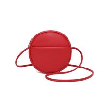 Bolsa tiracolo YONBEN Circle PU em couro para mulheres vermelha Bolsa tiracolo YONBEN Circle PU em couro para mulheres vermelha