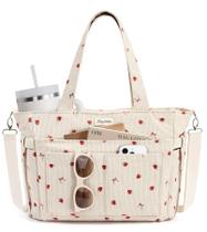 Bolsa Tote Bagstellar de Veludo Cotelê com 17 Bolsos Leve