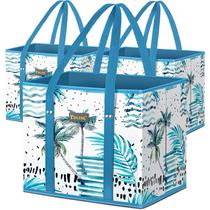 Bolsa Tote BALEINE Kit com 3 Sacolas Dobráveis Reutilizáveis para Compras