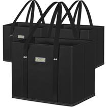 Bolsa Tote BALEINE Kit com 3 Sacolas Dobráveis Reutilizáveis para Compras