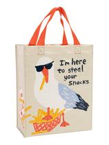 Bolsa Tote Blue Q Handy 25x22x11cm em Lona Reciclada Bolsa Tote Blue Q Handy 25x22x11cm em Lona Reciclada