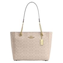 Bolsa Tote Coach Cammie Corrente Couro Granulado 32x27x12cm
