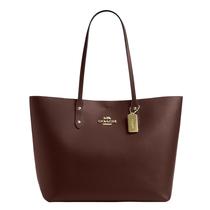 Bolsa Tote Coach Town em Couro Granulado 31x32x12 cm Bolsa Tote Coach Town em Couro Granulado 31x32x12 cm