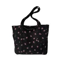 Bolsa Tote De Corduroy Com Estampa De Morangos, Grande Capacidade, Fashion E Versátil, Bolsa De Bolsa Tote De Corduroy Com Estampa De Morangos, Grande Capacidade, Fashion E Versátil, Bolsa De