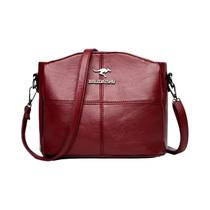 Bolsa Tote De Couro Com Bordado Para Mulheres, Alta Qualidade, Bolsa De Ombro E Transversal Para