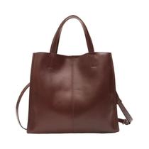 Bolsa Tote de Couro Genuíno Vintage para Mulheres - Grande Capacidade e Design Minimalista Bolsa Tote de Couro Genuíno Vintage para Mulheres - Grande Capacidade e Design Minimalista