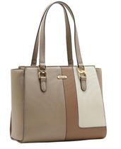 Bolsa Tote de Ombro Patchwork - Chenson 3485931 Natural