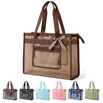Bolsa Tote de Praia BAGSMART em Tela 23 L com Bolso com Zíper Bolsa Tote de Praia BAGSMART em Tela 23 L com Bolso com Zíper