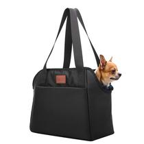 Bolsa Tote de Transporte para Cães FDJASGY Pequena, Lado Macio, Preta