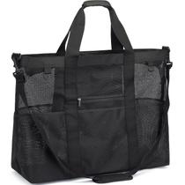 Bolsa Tote Fammart XXL de Malha para Praia à Prova de Areia 61x22x46cm Bolsa Tote Fammart XXL de Malha para Praia à Prova de Areia 61x22x46cm